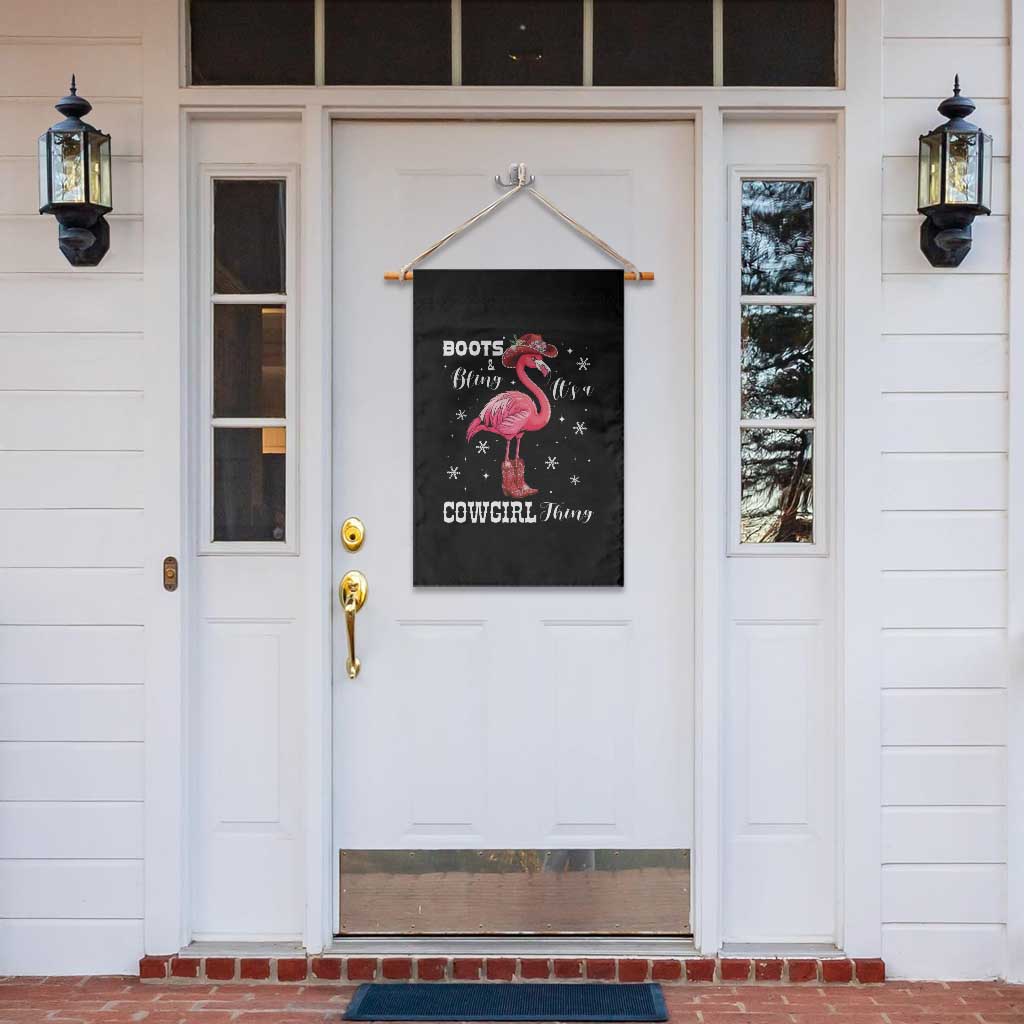 Cowboy Flamingo Garden Flag Boots And Bling It Is A Cowgirl Thing - Wonder Print Shop