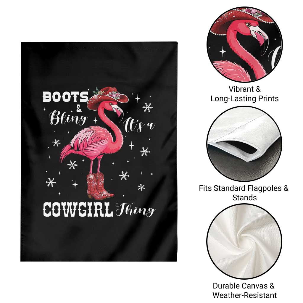 Cowboy Flamingo Garden Flag Boots And Bling It Is A Cowgirl Thing - Wonder Print Shop