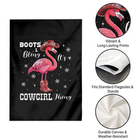 Cowboy Flamingo Garden Flag Boots And Bling It Is A Cowgirl Thing - Wonder Print Shop
