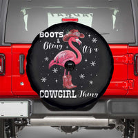 Cowboy Flamingo Spare Tire Cover Boots And Bling It Is A Cowgirl Thing - Wonder Print Shop