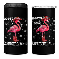 Cowboy Flamingo 4 in 1 Can Cooler Tumbler Boots And Bling It Is A Cowgirl Thing - Wonder Print Shop