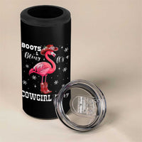 Cowboy Flamingo 4 in 1 Can Cooler Tumbler Boots And Bling It Is A Cowgirl Thing - Wonder Print Shop