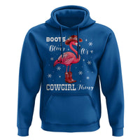 Cowboy Flamingo Hoodie Boots And Bling It Is A Cowgirl Thing - Wonder Print Shop