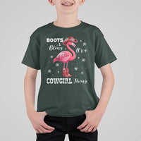 Cowboy Flamingo T Shirt For Kid Boots And Bling It Is A Cowgirl Thing - Wonder Print Shop