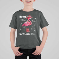 Cowboy Flamingo T Shirt For Kid Boots And Bling It Is A Cowgirl Thing - Wonder Print Shop