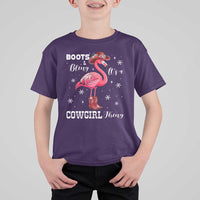 Cowboy Flamingo T Shirt For Kid Boots And Bling It Is A Cowgirl Thing - Wonder Print Shop