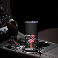 Cowboy Flamingo Skinny Tumbler Boots And Bling It Is A Cowgirl Thing - Wonder Print Shop