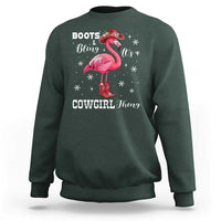 Cowboy Flamingo Sweatshirt Boots And Bling It Is A Cowgirl Thing - Wonder Print Shop