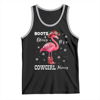 Cowboy Flamingo Tank Top Boots And Bling It Is A Cowgirl Thing - Wonder Print Shop