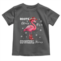 Cowboy Flamingo Toddler T Shirt Boots And Bling It Is A Cowgirl Thing - Wonder Print Shop