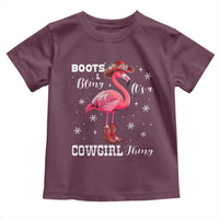 Cowboy Flamingo Toddler T Shirt Boots And Bling It Is A Cowgirl Thing - Wonder Print Shop