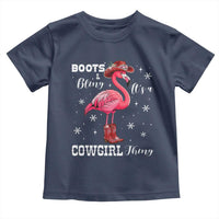 Cowboy Flamingo Toddler T Shirt Boots And Bling It Is A Cowgirl Thing - Wonder Print Shop