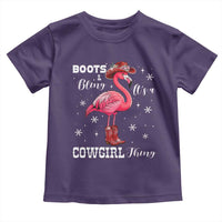 Cowboy Flamingo Toddler T Shirt Boots And Bling It Is A Cowgirl Thing - Wonder Print Shop