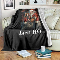 Funny Santa Gun Christmas Throw Blanket You Just Yeed Your Last Ho - Wonder Print Shop