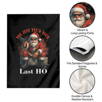 Funny Santa Gun Christmas Garden Flag You Just Yeed Your Last Ho - Wonder Print Shop