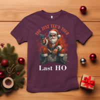 Funny Santa Gun Christmas T Shirt You Just Yeed Your Last Ho - Wonder Print Shop