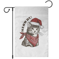 Cowboy Cat Christmas Garden Flag Meowdy Western Rodeo - Wonder Print Shop