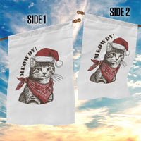 Cowboy Cat Christmas Garden Flag Meowdy Western Rodeo - Wonder Print Shop