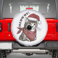 Cowboy Cat Christmas Spare Tire Cover Meowdy Western Rodeo - Wonder Print Shop