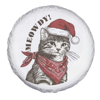 Cowboy Cat Christmas Spare Tire Cover Meowdy Western Rodeo - Wonder Print Shop