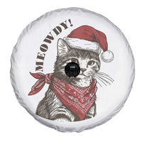 Cowboy Cat Christmas Spare Tire Cover Meowdy Western Rodeo - Wonder Print Shop
