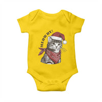 Cowboy Cat Christmas Baby Onesie Meowdy Western Rodeo - Wonder Print Shop