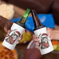 Cowboy Cat Christmas 4 in 1 Can Cooler Tumbler Meowdy Western Rodeo - Wonder Print Shop