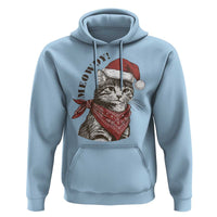 Cowboy Cat Christmas Hoodie Meowdy Western Rodeo - Wonder Print Shop