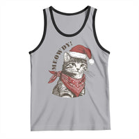 Cowboy Cat Christmas Tank Top Meowdy Western Rodeo - Wonder Print Shop