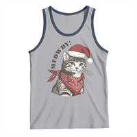 Cowboy Cat Christmas Tank Top Meowdy Western Rodeo - Wonder Print Shop