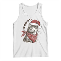 Cowboy Cat Christmas Tank Top Meowdy Western Rodeo - Wonder Print Shop