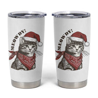Cowboy Cat Christmas Tumbler Cup Meowdy Western Rodeo - Wonder Print Shop