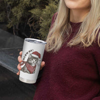 Cowboy Cat Christmas Tumbler Cup Meowdy Western Rodeo - Wonder Print Shop