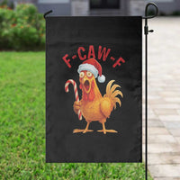 Christmas F Caw F Garden Flag Funny Chicken Meme - Wonder Print Shop