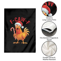 Christmas F Caw F Garden Flag Funny Chicken Meme - Wonder Print Shop