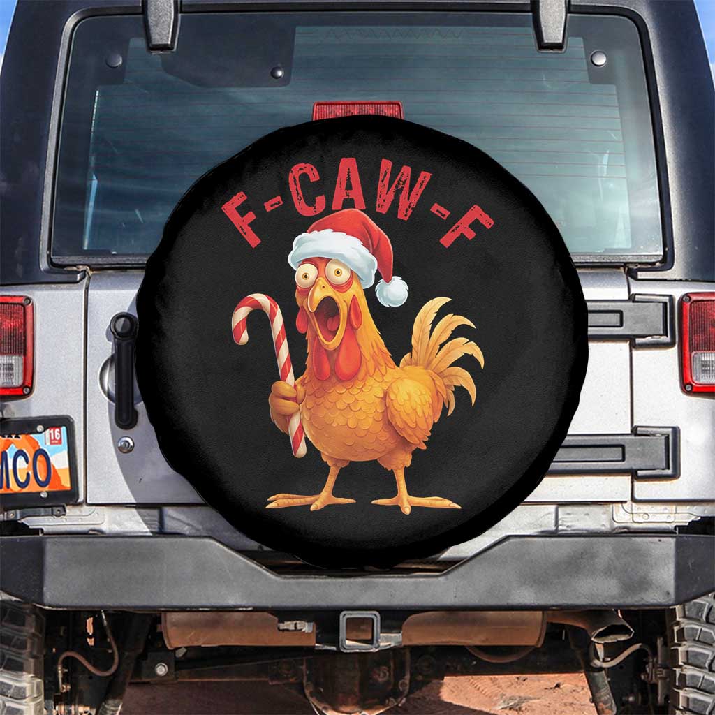 Christmas F Caw F Spare Tire Cover Funny Chicken Meme - Wonder Print Shop