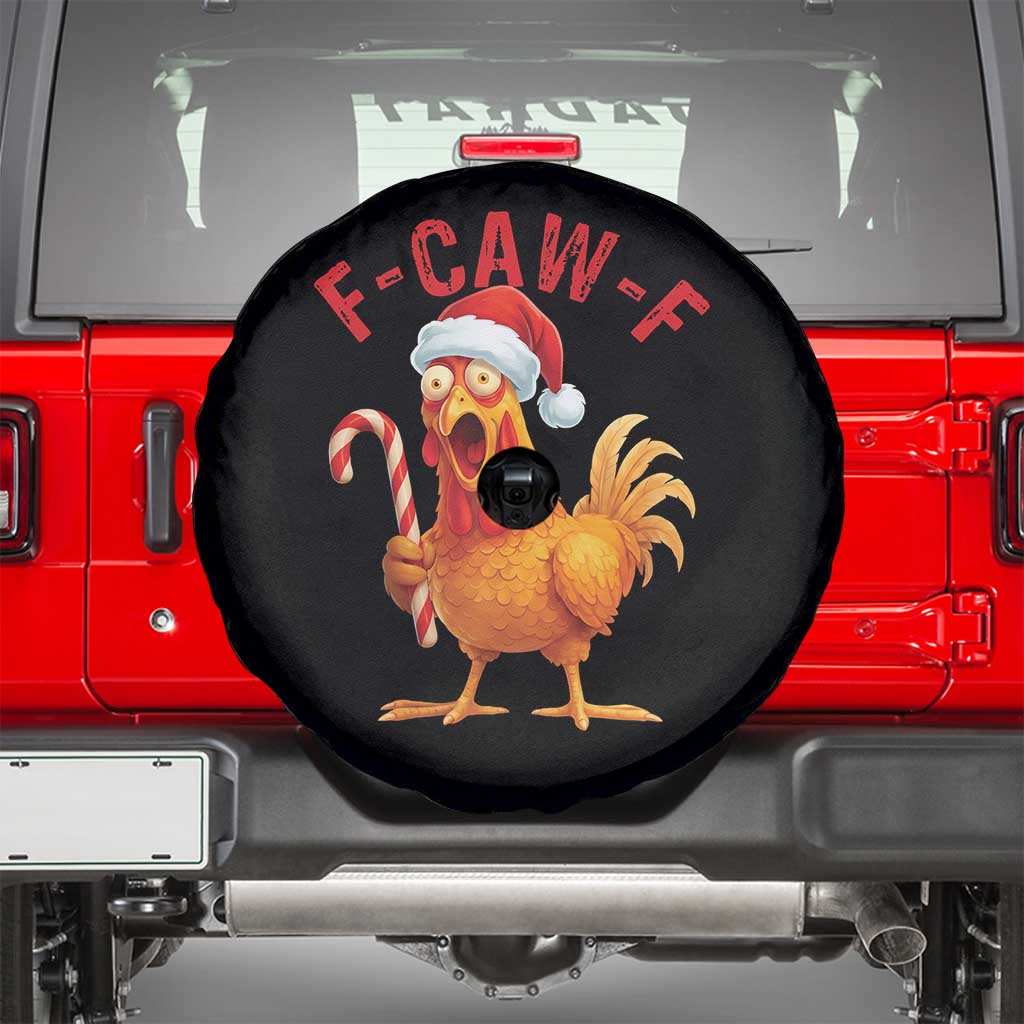 Christmas F Caw F Spare Tire Cover Funny Chicken Meme - Wonder Print Shop