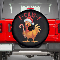 Christmas F Caw F Spare Tire Cover Funny Chicken Meme - Wonder Print Shop