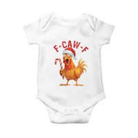 Christmas F Caw F Baby Onesie Funny Chicken Meme - Wonder Print Shop