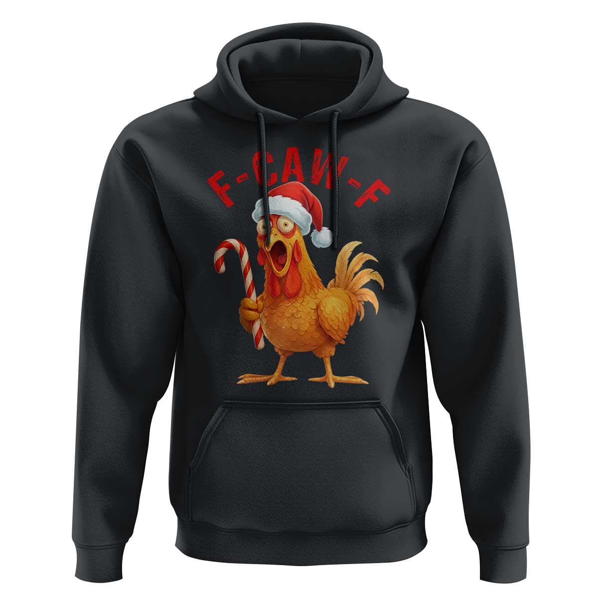 Christmas F Caw F Hoodie Funny Chicken Meme - Wonder Print Shop
