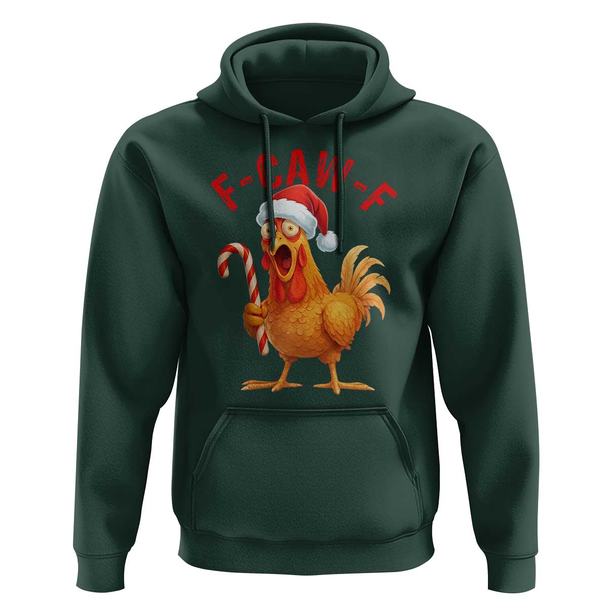 Christmas F Caw F Hoodie Funny Chicken Meme - Wonder Print Shop