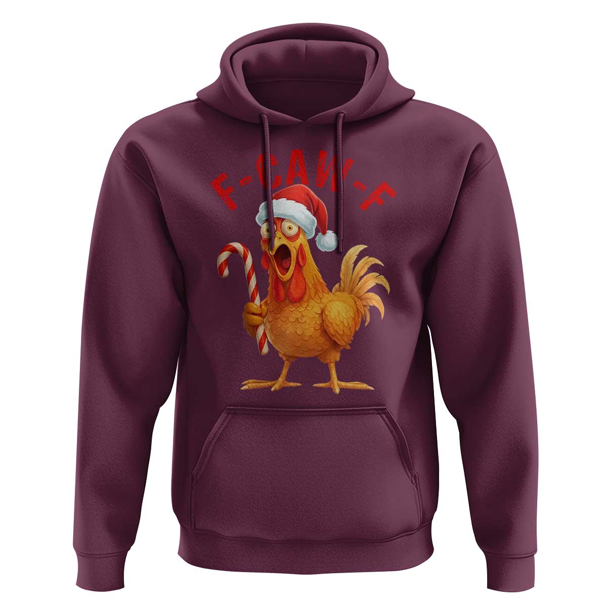 Christmas F Caw F Hoodie Funny Chicken Meme - Wonder Print Shop