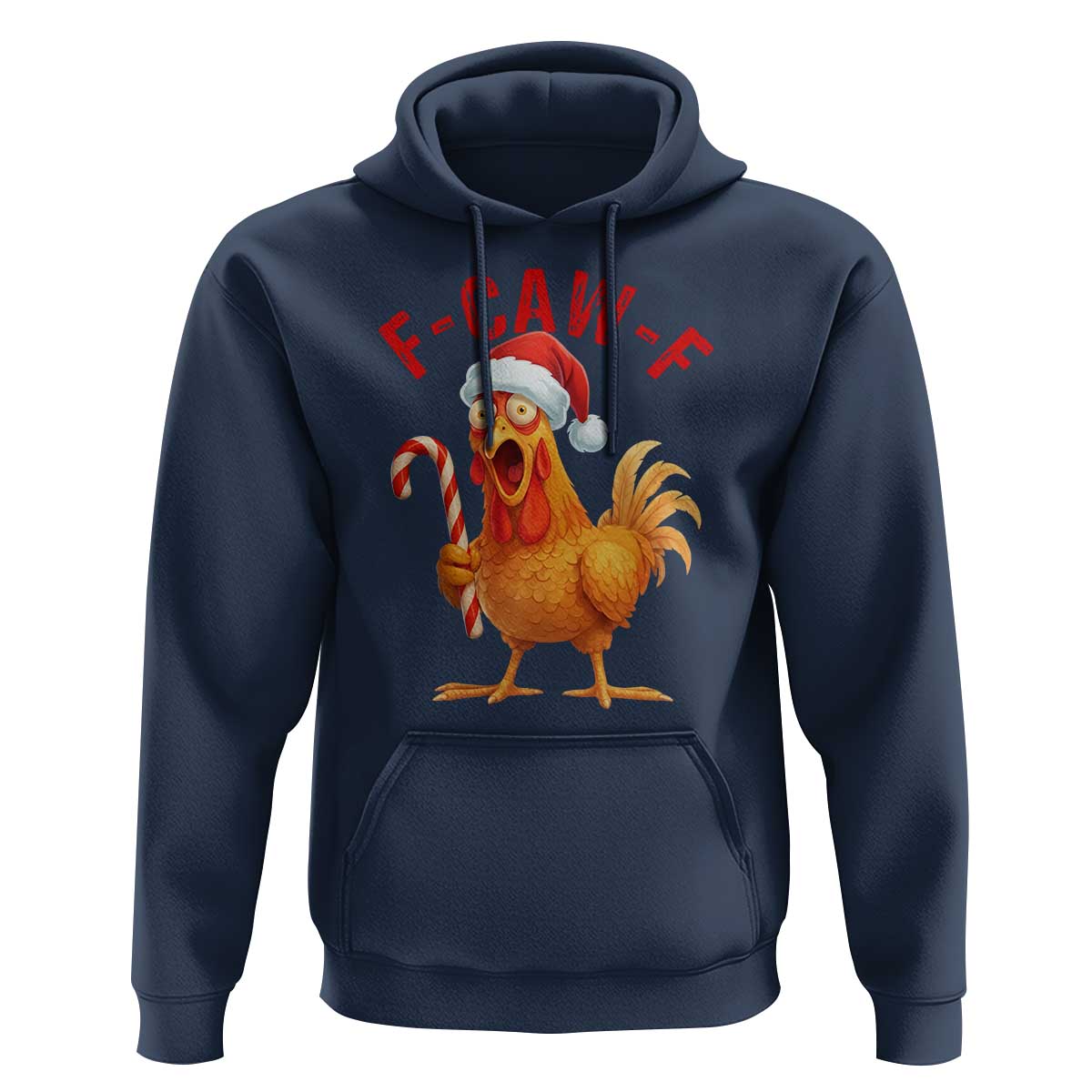 Christmas F Caw F Hoodie Funny Chicken Meme - Wonder Print Shop