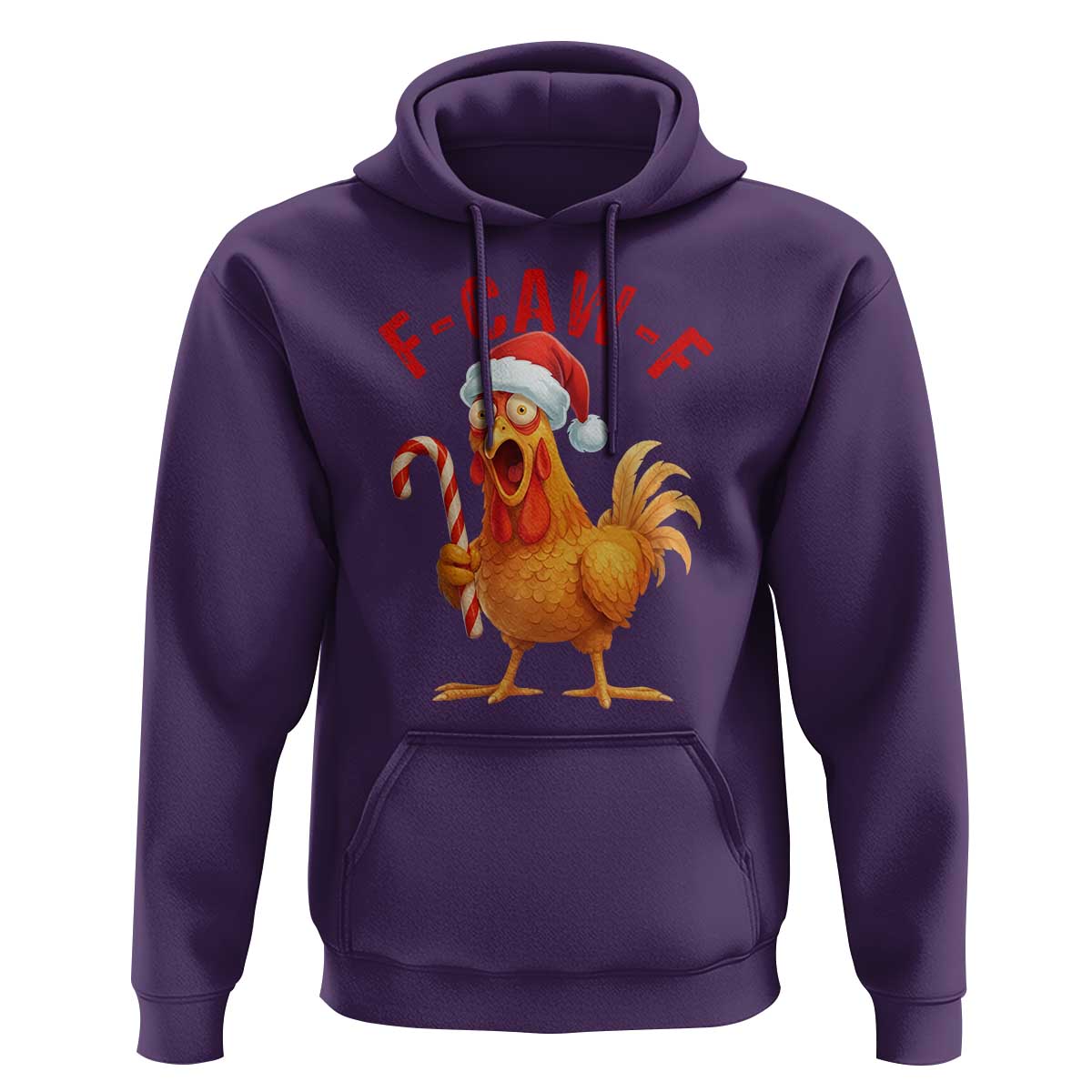 Christmas F Caw F Hoodie Funny Chicken Meme - Wonder Print Shop