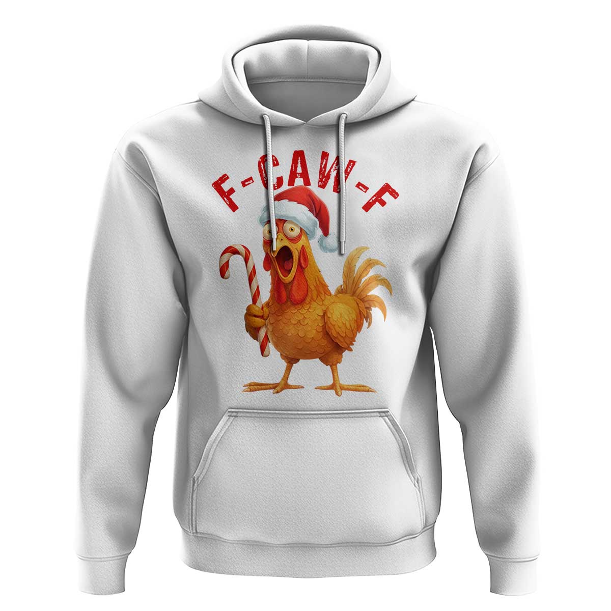 Christmas F Caw F Hoodie Funny Chicken Meme - Wonder Print Shop