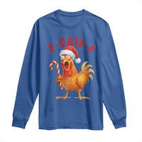 Christmas F Caw F Long Sleeve Shirt Funny Chicken Meme - Wonder Print Shop