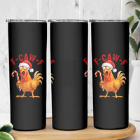 Christmas F Caw F Skinny Tumbler Funny Chicken Meme - Wonder Print Shop