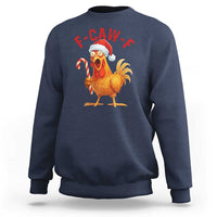 Christmas F Caw F Sweatshirt Funny Chicken Meme - Wonder Print Shop