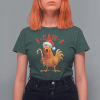 Christmas F Caw F T Shirt For Women Funny Chicken Meme - Wonder Print Shop