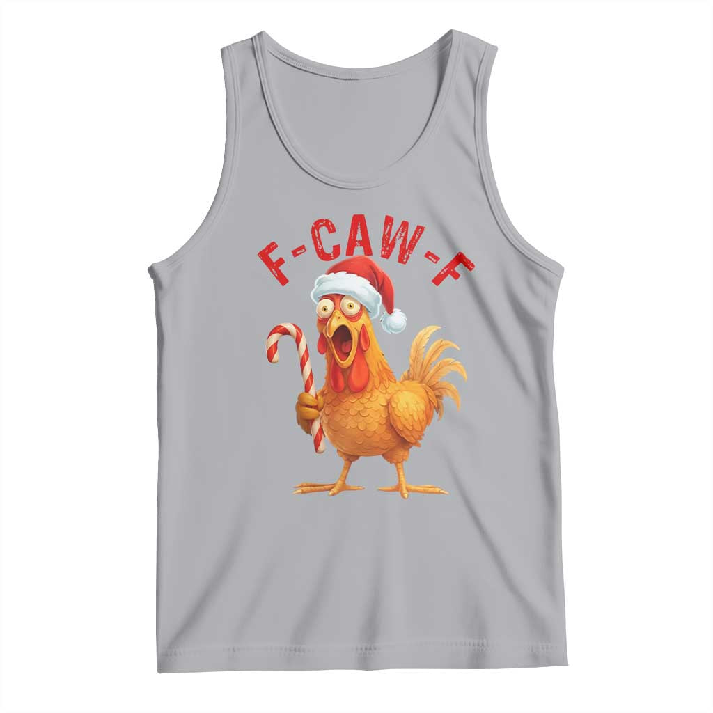 Christmas F Caw F Tank Top Funny Chicken Meme - Wonder Print Shop